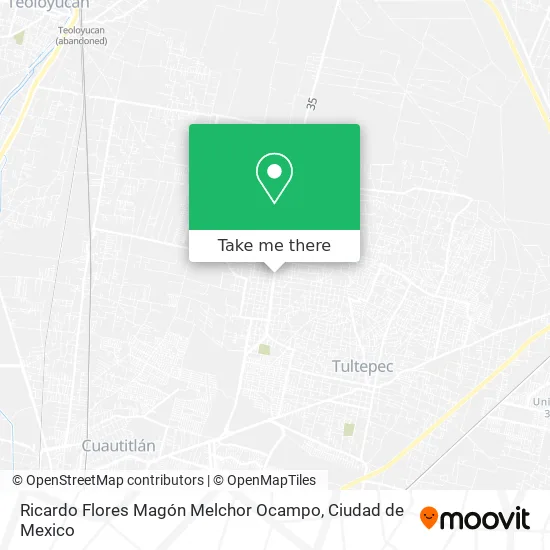 Ricardo Flores Magón Melchor Ocampo map