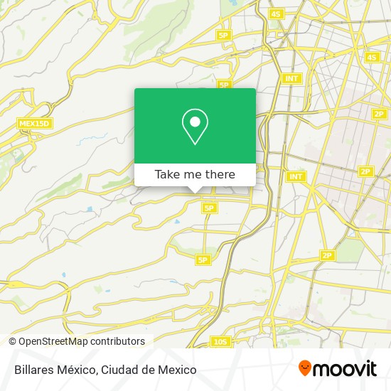 Billares México map
