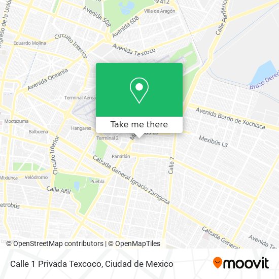 Mapa de Calle 1 Privada Texcoco