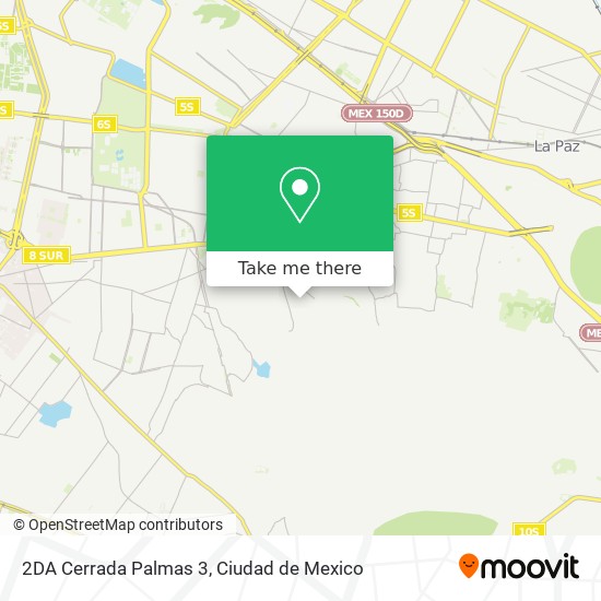2DA Cerrada Palmas 3 map