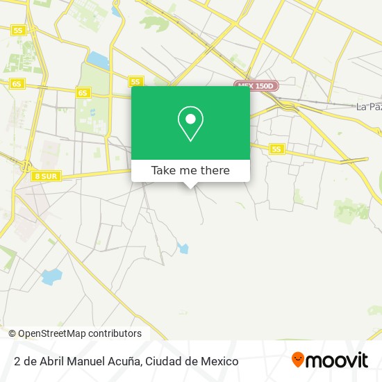 2 de Abril Manuel Acuña map