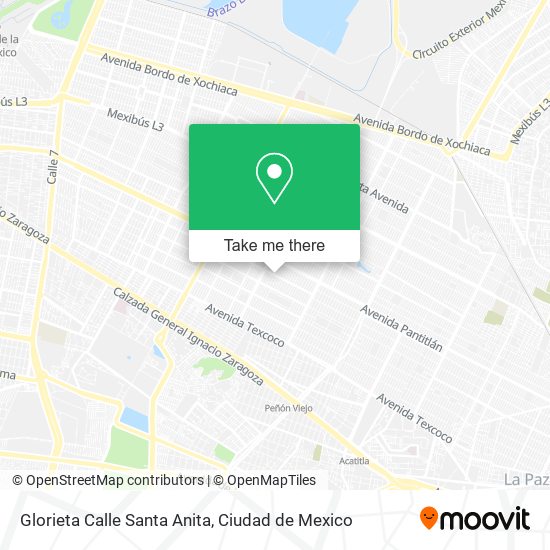 Mapa de Glorieta Calle Santa Anita