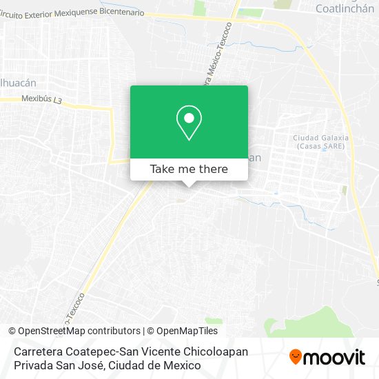 Carretera Coatepec-San Vicente Chicoloapan Privada San José map