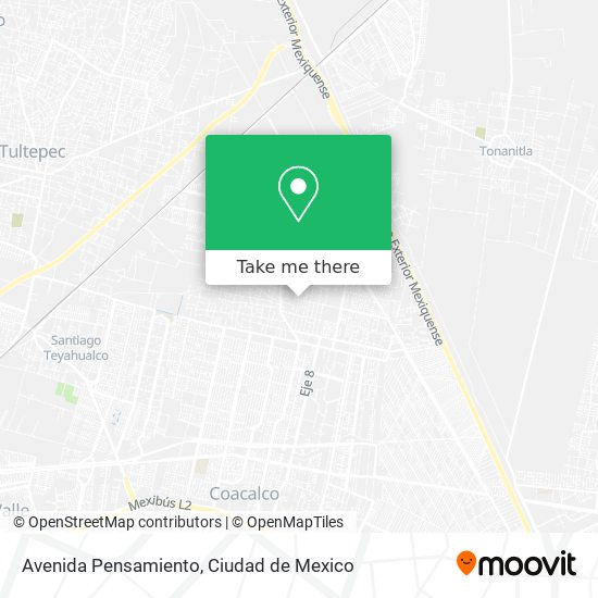 Avenida Pensamiento map