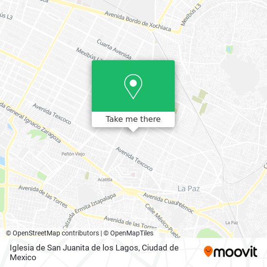 Mapa de Iglesia de San Juanita de los Lagos