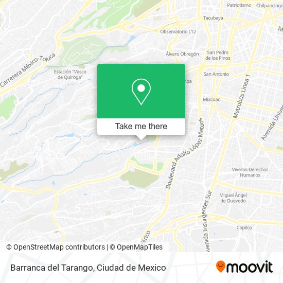 Barranca del Tarango map