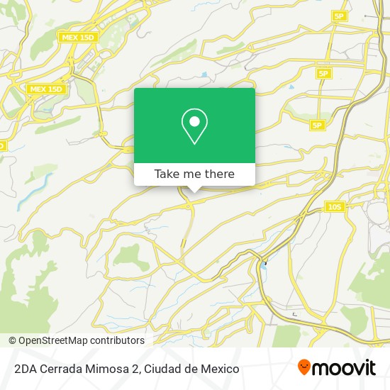 2DA Cerrada Mimosa 2 map
