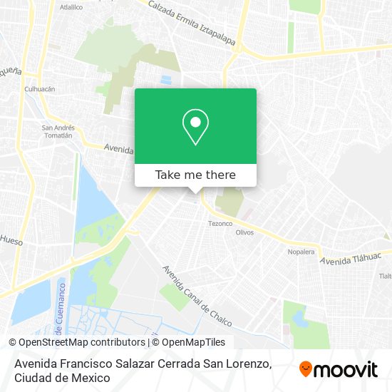 Mapa de Avenida Francisco Salazar Cerrada San Lorenzo