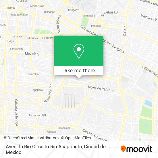 Avenida Río Circuito Río Acaponeta map