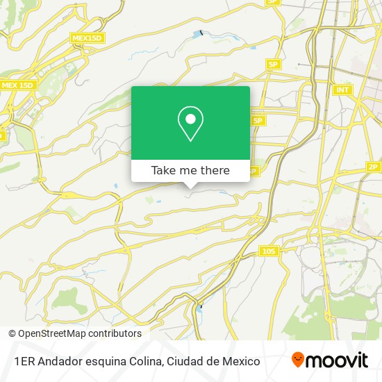 1ER Andador esquina Colina map