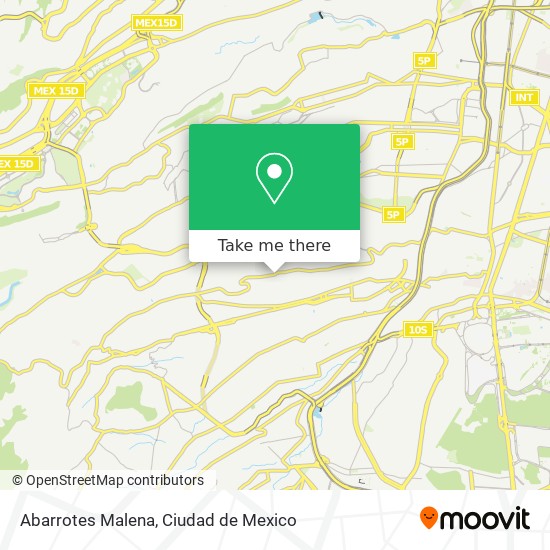Abarrotes Malena map