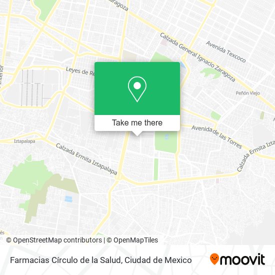 Farmacias Círculo de la Salud map