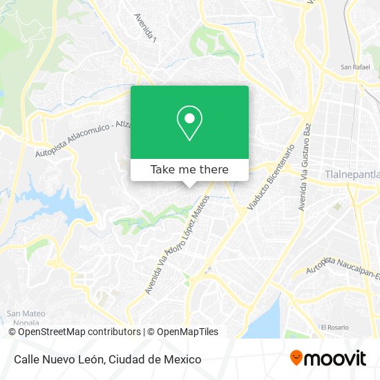 Calle Nuevo León map