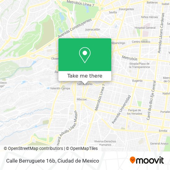 Mapa de Calle Berruguete 16b