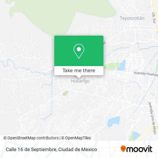 Calle 16 de Septiembre map