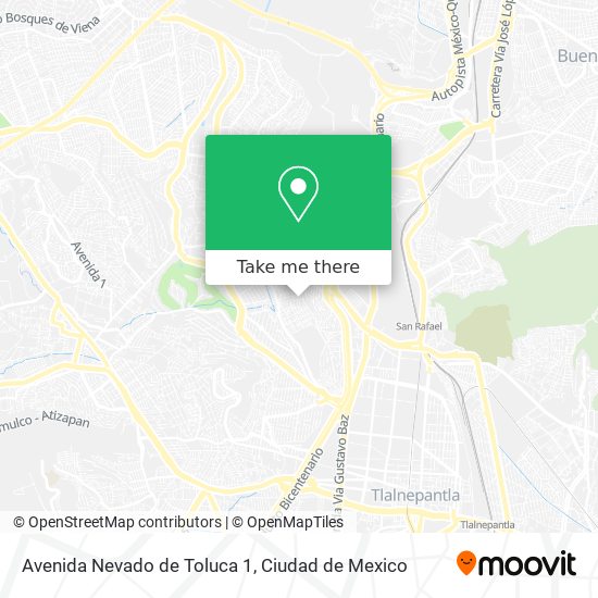 Mapa de Avenida Nevado de Toluca 1