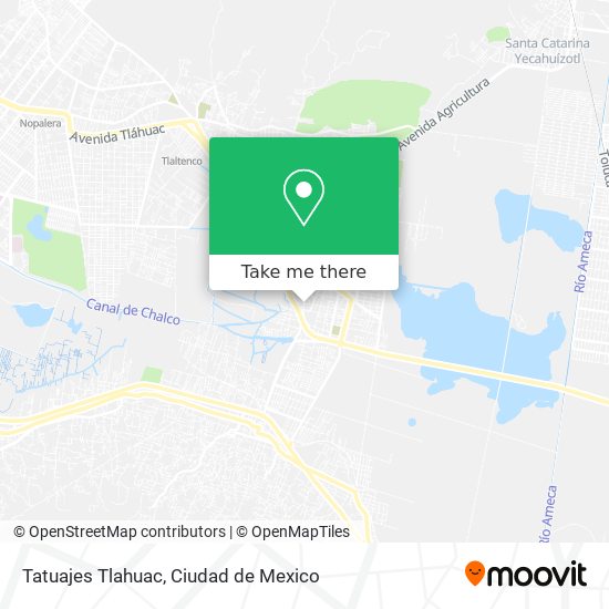 Tatuajes Tlahuac map