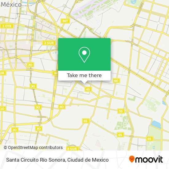 Santa Circuito Río Sonora map