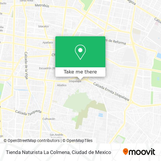 Mapa de Tienda Naturista La Colmena