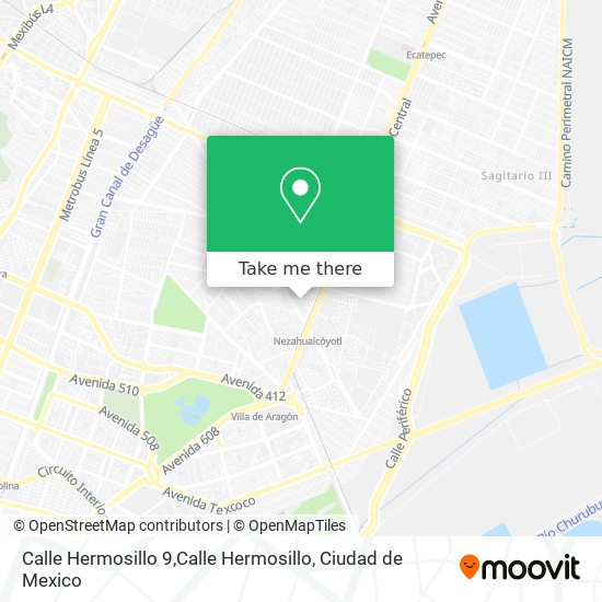 Mapa de Calle Hermosillo 9,Calle Hermosillo