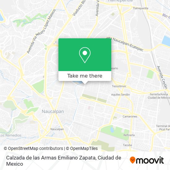 Mapa de Calzada de las Armas Emiliano Zapata