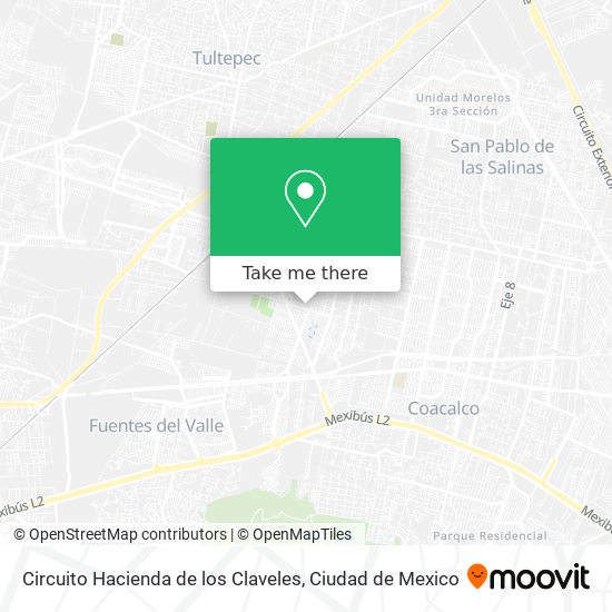 Mapa de Circuito Hacienda de los Claveles