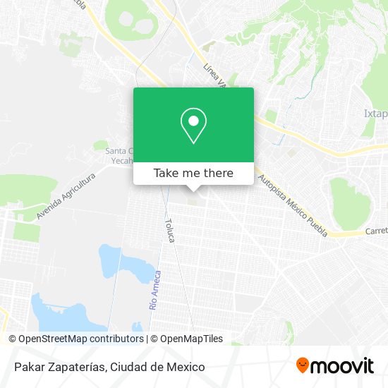 Pakar Zapaterías map