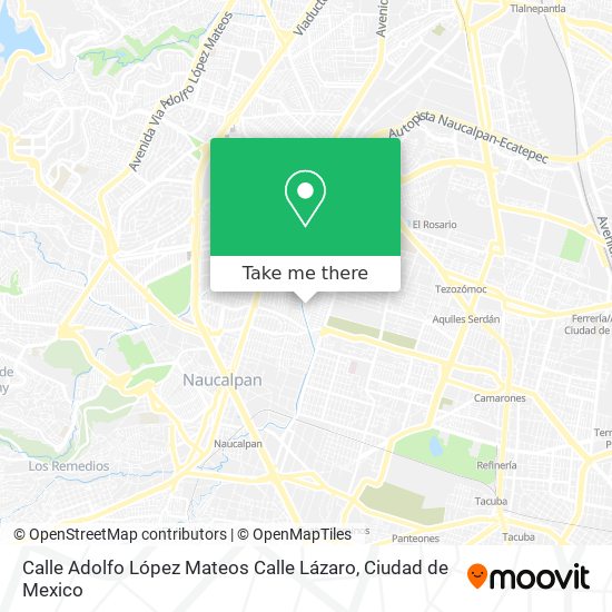 Calle Adolfo López Mateos Calle Lázaro map
