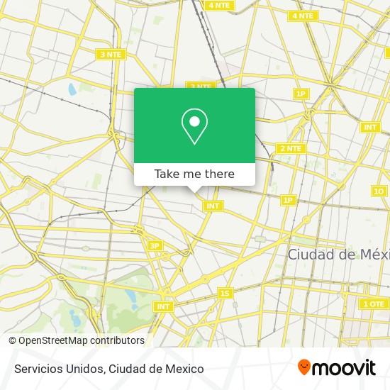 Servicios Unidos map