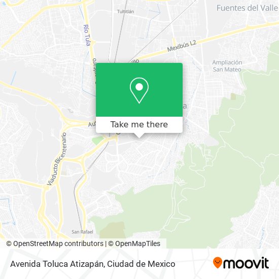 Avenida Toluca Atizapán map