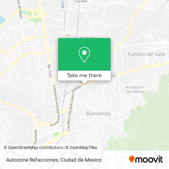 Autozone Refacciones map