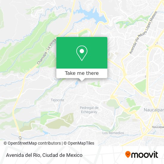Mapa de Avenida del Río