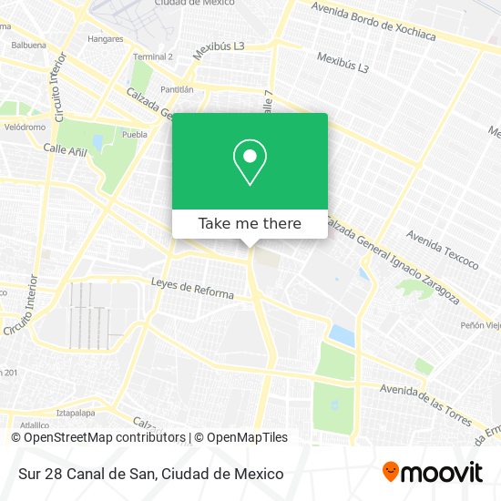 Mapa de Sur 28 Canal de San