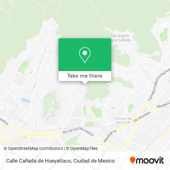 Calle Cañada de Hueyatlaco map