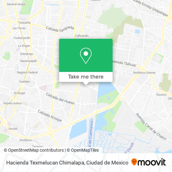 Hacienda Texmelucan Chimalapa map