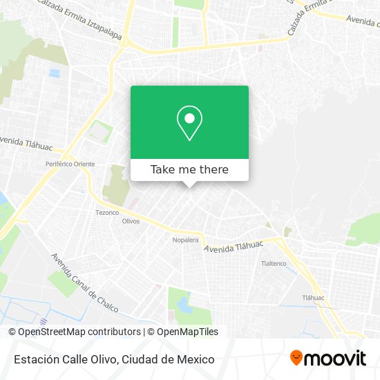 Estación Calle Olivo map