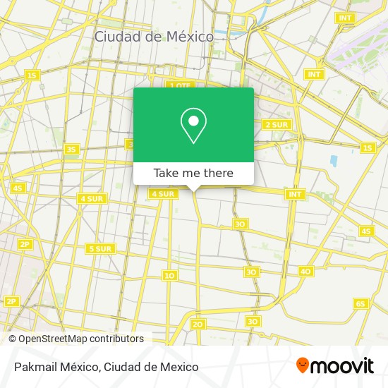 Mapa de Pakmail México