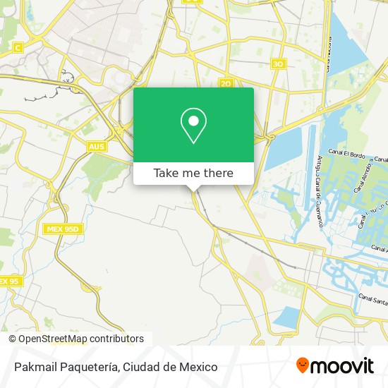 Pakmail Paquetería map