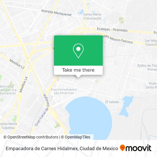 Empacadora de Carnes Hidalmex map