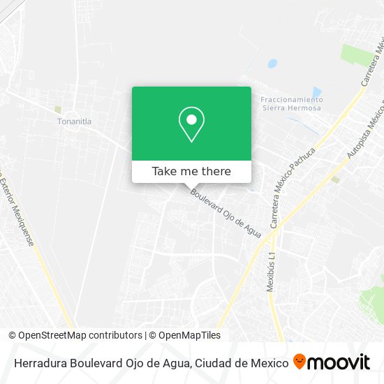 Herradura Boulevard Ojo de Agua map