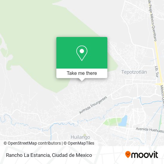Rancho La Estancia, Calle Huizachal map