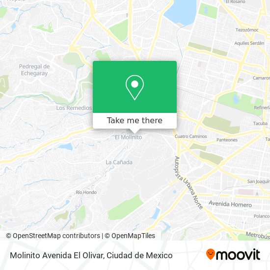 Molinito Avenida El Olivar map