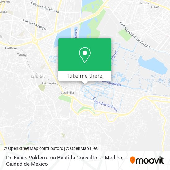 Dr. Isaías Valderrama Bastida Consultorio Médico map