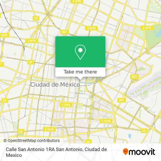 Calle San Antonio 1RA San Antonio map