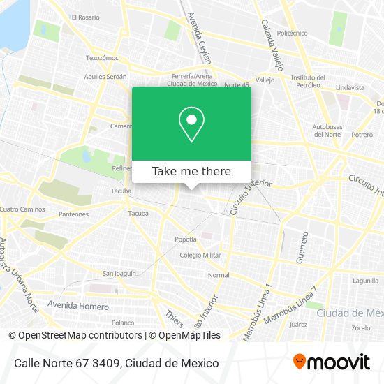 Calle Norte 67 3409 map