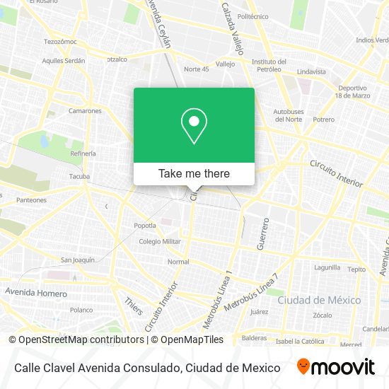 Calle Clavel Avenida Consulado map