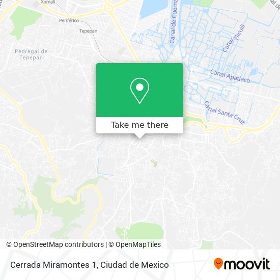 Cerrada Miramontes 1 map