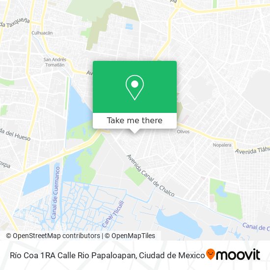 Mapa de Río Coa 1RA Calle Rio Papaloapan
