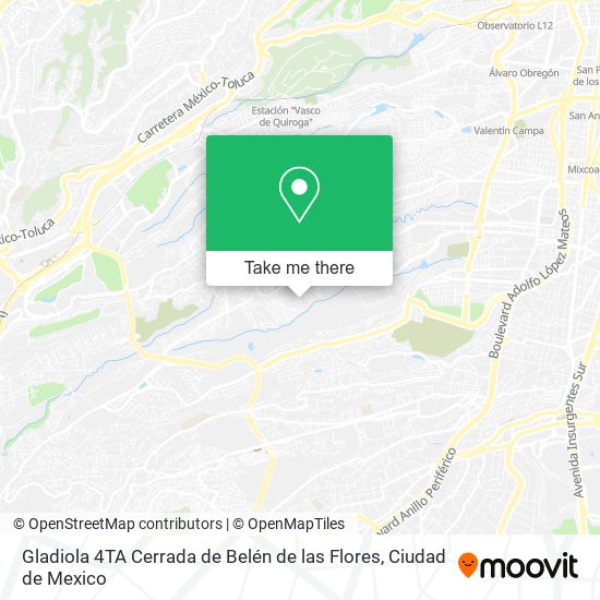 Gladiola 4TA Cerrada de Belén de las Flores map