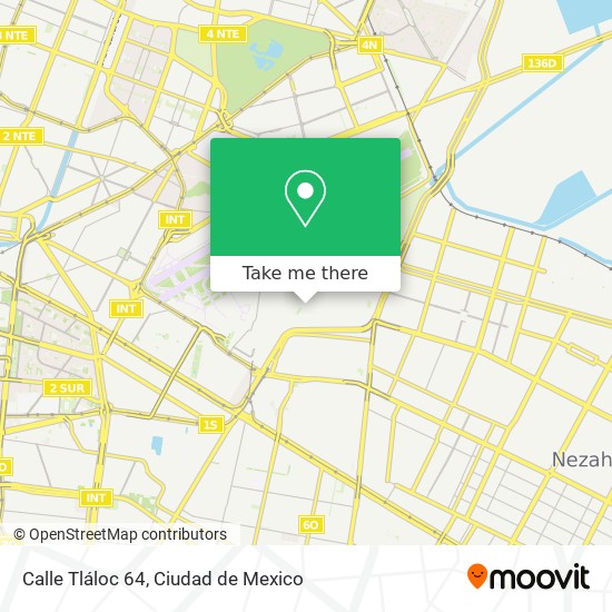 Mapa de Calle Tláloc 64